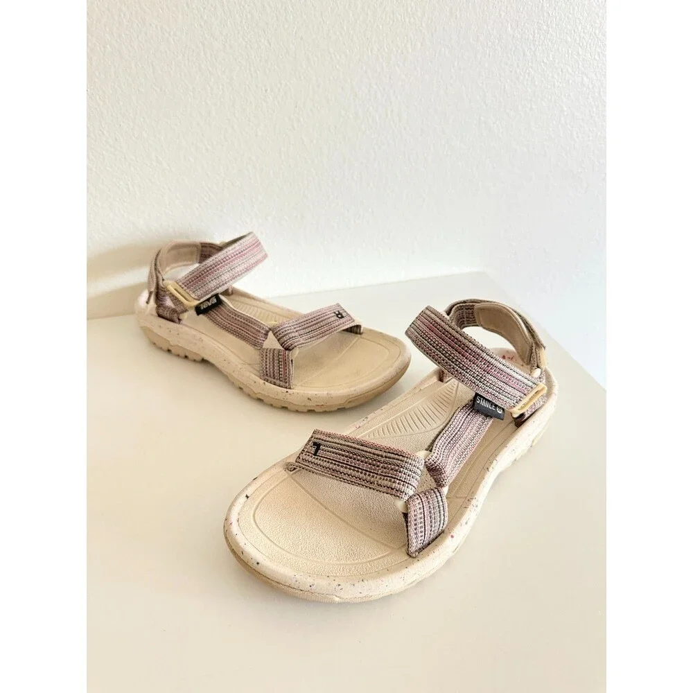 Teva X Stance Hurricane XLT2 Ivory Sport Hiking Water Sandals Camping Men's 7